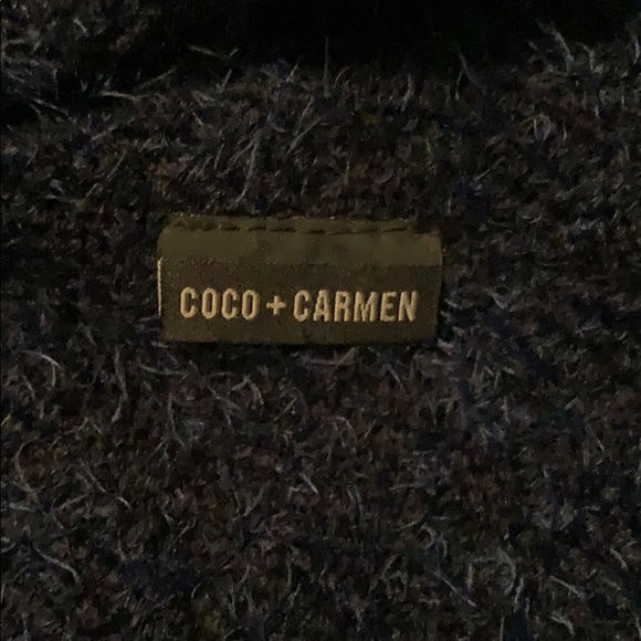 Coco + Carmen Deep Blue Pull Over / Poncho - Picture 2 of 4
